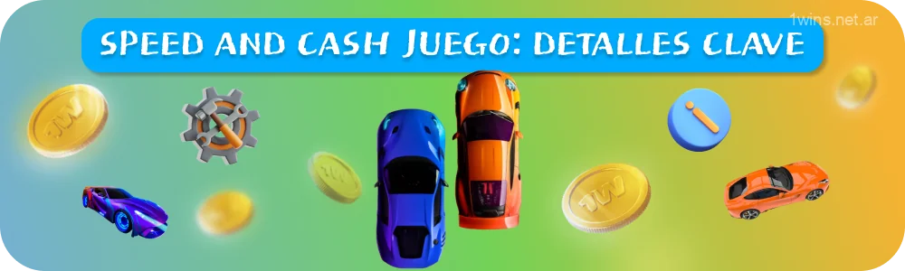 El juego Speed and Cash de 1win permite a los jugadores apostar por coches y ofrece diferentes resultados, como eludir una persecución, ser atrapado o alcanzar una meta, lo que añade variedad al juego y es especialmente apreciado por los jugadores de Argentina